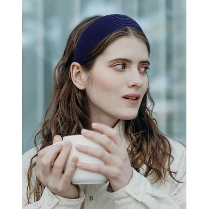 ACO-UINT 4 Pack Headbands for Women, Wide Headbands Large Head Bands for Women's Hair, Non-slip Thick Headbands with Teeth Fashion Hairbands Hair Accessories for Women - Image 5